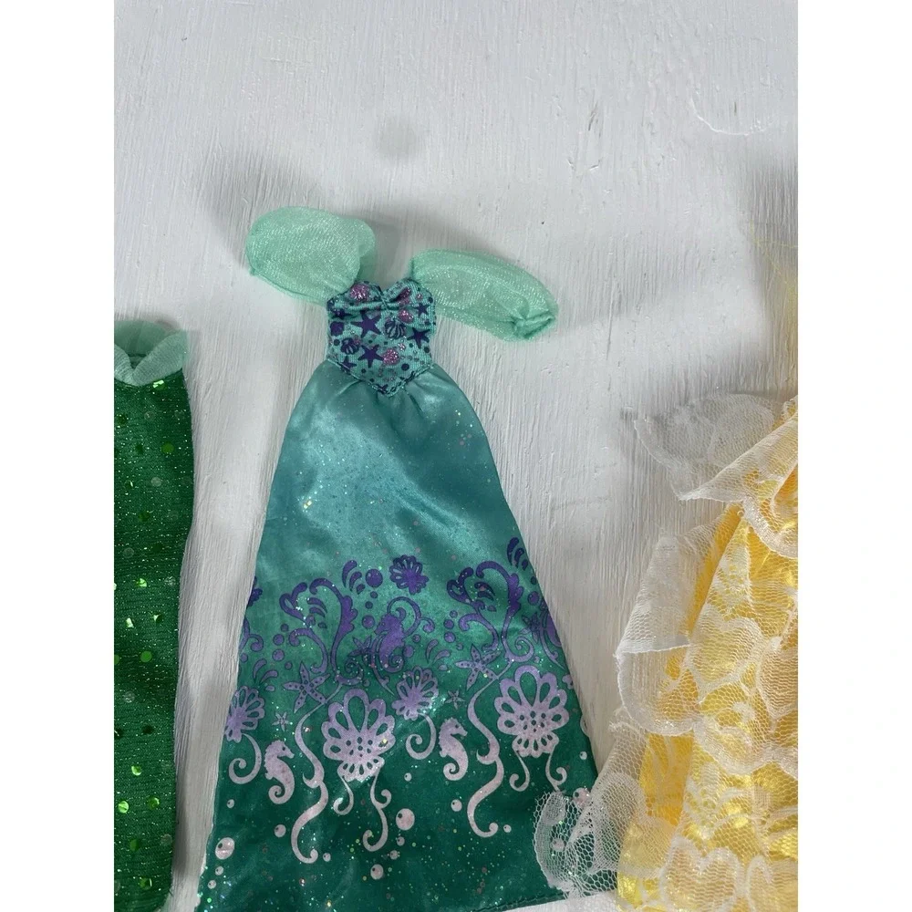 Barbie mermaid dolls Princess Clothes 4 Items Belle‎ Ariel Mattel Classic
